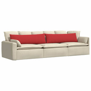 Rote Sofakissen 2er Set 145x40 cm
