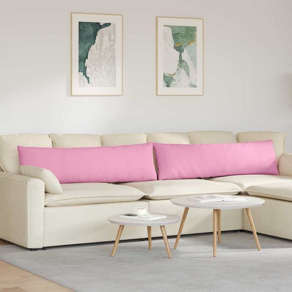 Rosa Sofakissen 2er Set 145x40 cm
