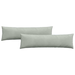 Sofakissen 2er Set Hellgrau Cord 145x40 cm
