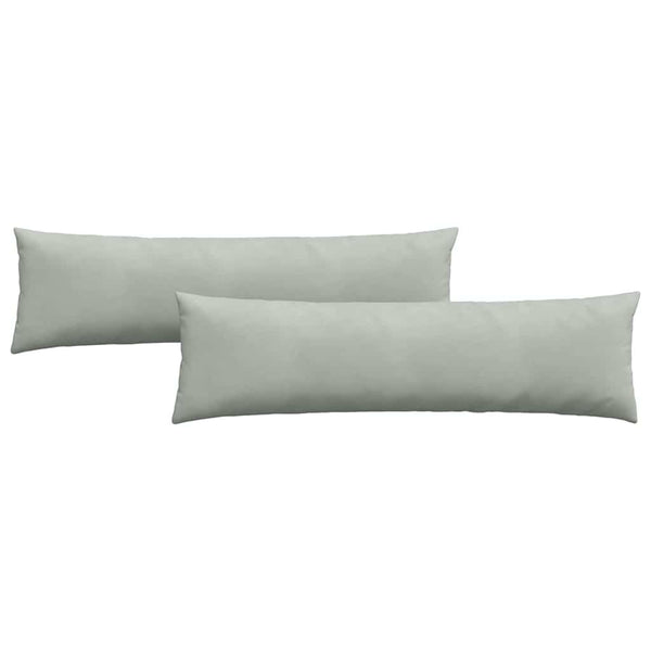 Sofakissen 2er Set Hellgrau Cord 145x40 cm