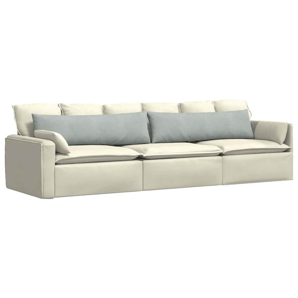Sofakissen 2er Set Hellgrau Cord 145x40 cm
