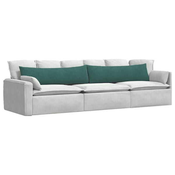 Dunkelgrüne Cord Sofakissen 2er-Set 145x40 cm