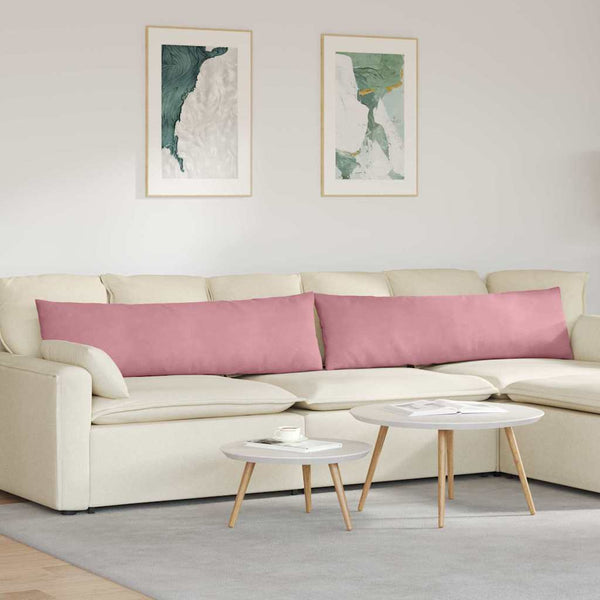 Sofakissen 2er Set Rosa Cord 145x40cm