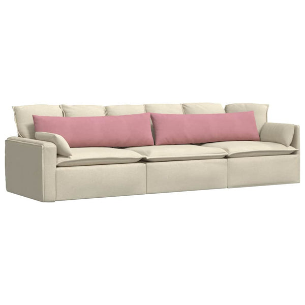 Sofakissen 2er Set Rosa Cord 145x40cm