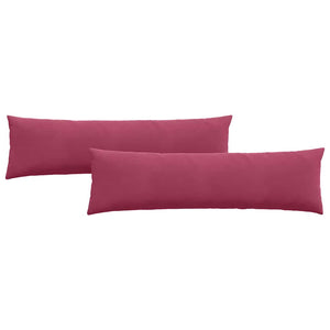 Weinrote Cord Sofakissen, 2er-Set, 145x40 cm