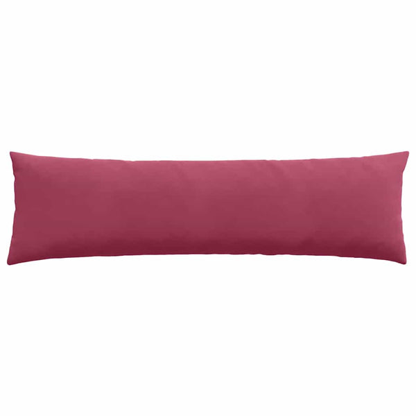 Weinrote Cord Sofakissen, 2er-Set, 145x40 cm