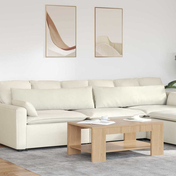Sofakissen 2er Set Creme Cord 145x40 cm