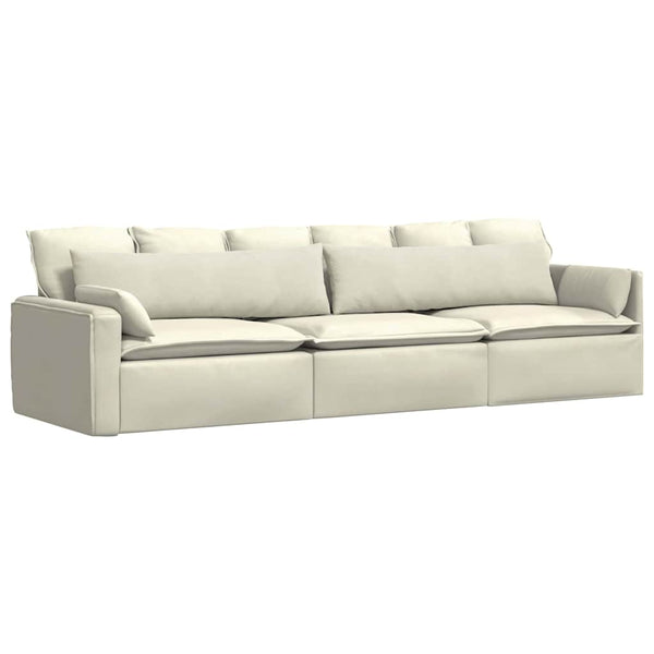 Sofakissen 2er Set Creme Cord 145x40 cm