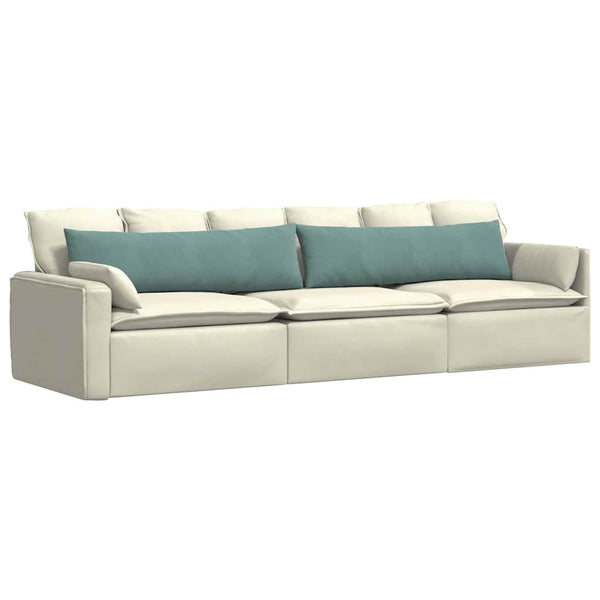 2er Set Sofakissen Cord Meergrün 145x40 cm