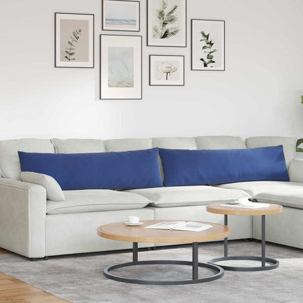 Sofakissen 2er Set Polizeiblau Cord 145x40cm