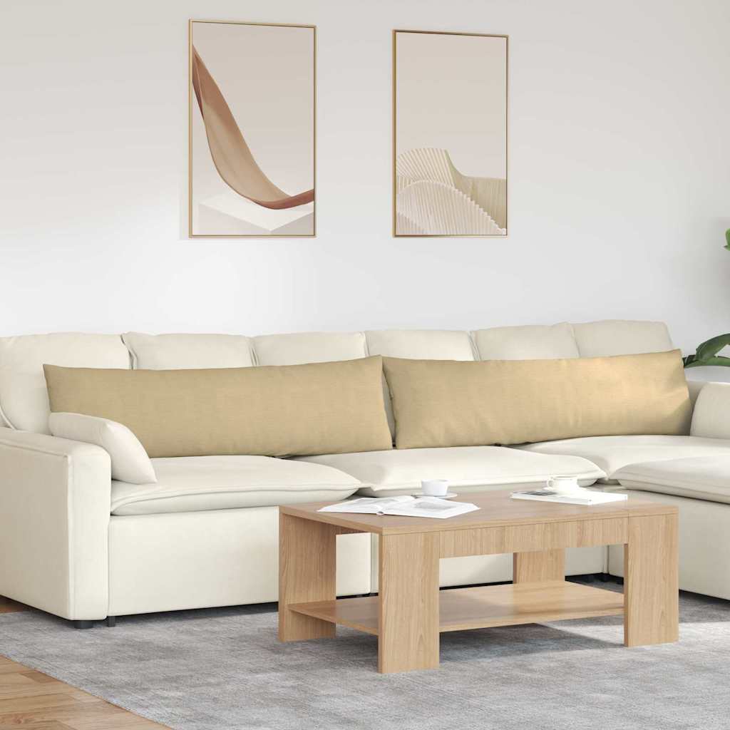 Sofakissen 2er Set Grau-Grün Cord 145 cm