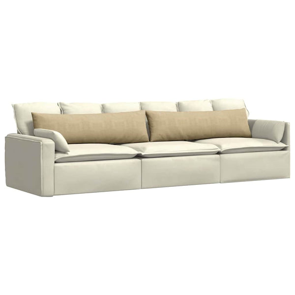 Sofakissen 2er Set Grau-Grün Cord 145 cm
