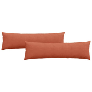 Sofakissen 2er Set Rot-Orange Cord 145x40cm