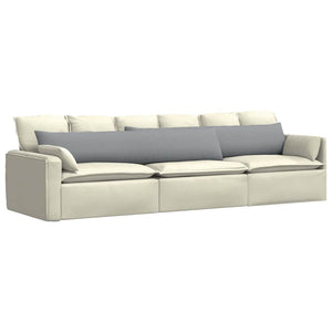 Sofakissen 2er Set Hellgrau 200x40 cm