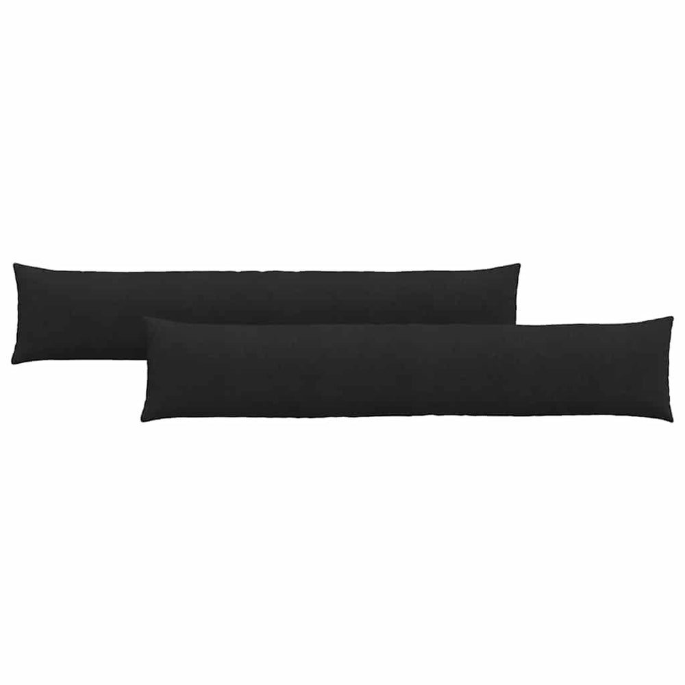 Schwarze Sofakissen, 2er-Set, 200x40 cm