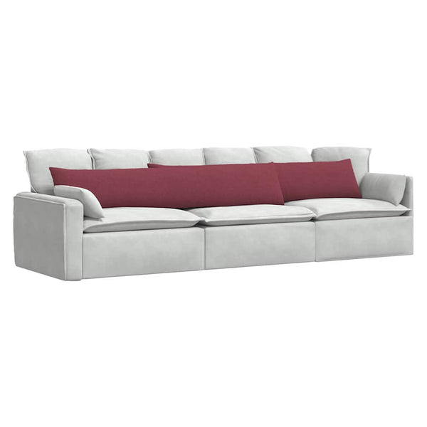 Sofakissen 2er Set Weinrot 200x40 cm