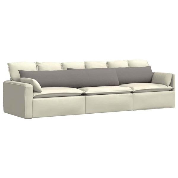 Sofakissen 2er-Set Taupe 200 x 40 cm