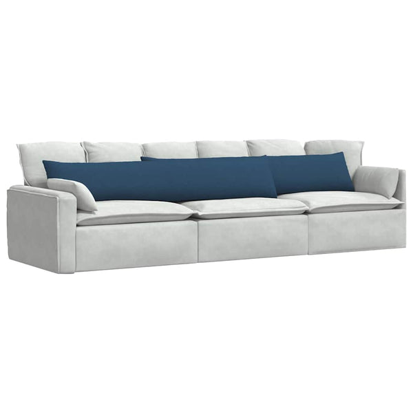 Blaue Sofakissen 2er Set, 200 x 40 cm