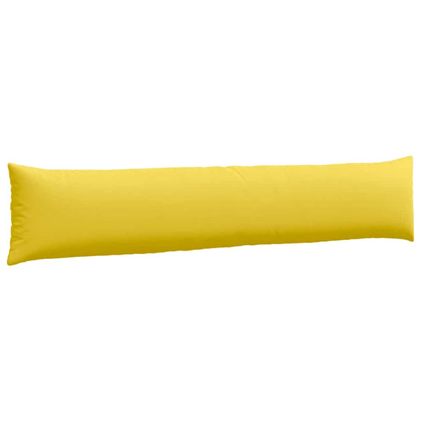 vidaXL Coussins de canapé 2 pcs Jaune clair 200 x 40 cm Tissu