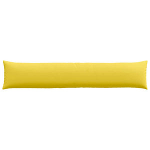 vidaXL Coussins de canapé 2 pcs Jaune clair 200 x 40 cm Tissu
