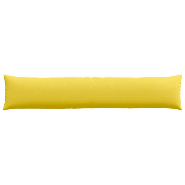 vidaXL Coussins de canapé 2 pcs Jaune clair 200 x 40 cm Tissu