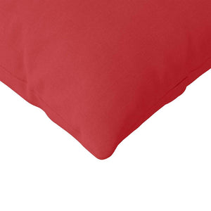 vidaXL Coussins de canapé 2 pcs Rouge 200 x 40 cm Tissu