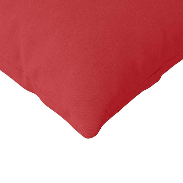 vidaXL Coussins de canapé 2 pcs Rouge 200 x 40 cm Tissu