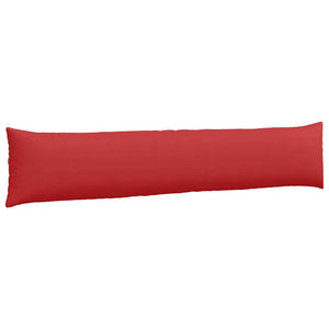 vidaXL Coussins de canapé 2 pcs Rouge 200 x 40 cm Tissu