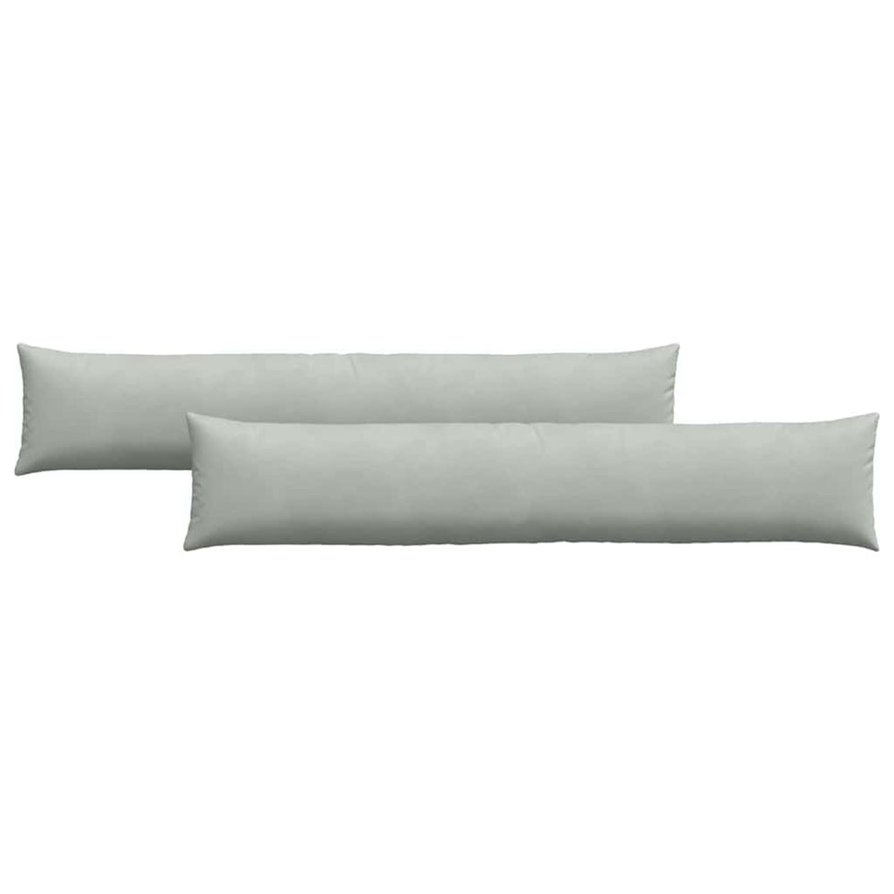 Sofakissen 2er-Set Hellgrau Cord 200x40 cm