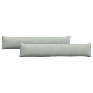 Sofakissen 2er-Set Hellgrau Cord 200x40 cm