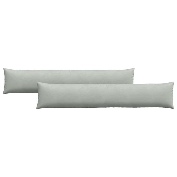 Sofakissen 2er-Set Hellgrau Cord 200x40 cm
