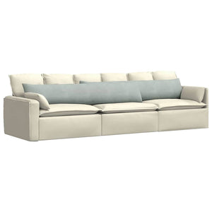 Sofakissen 2er-Set Hellgrau Cord 200x40 cm
