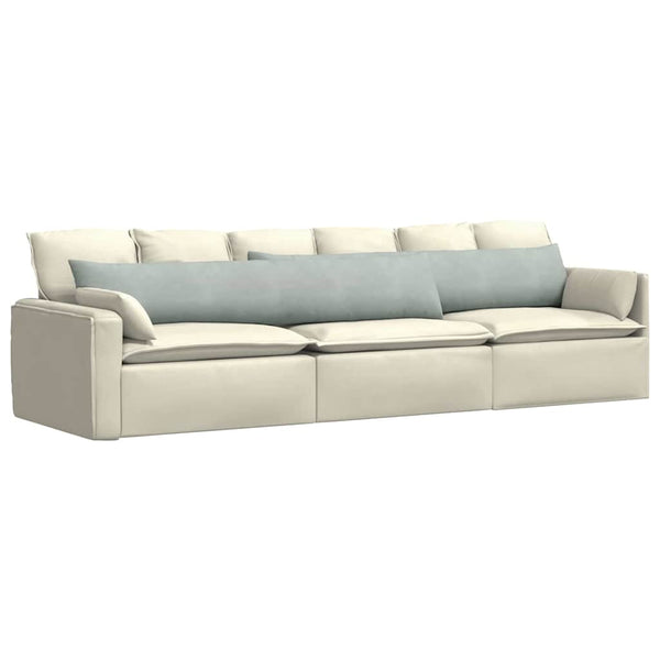 Sofakissen 2er-Set Hellgrau Cord 200x40 cm