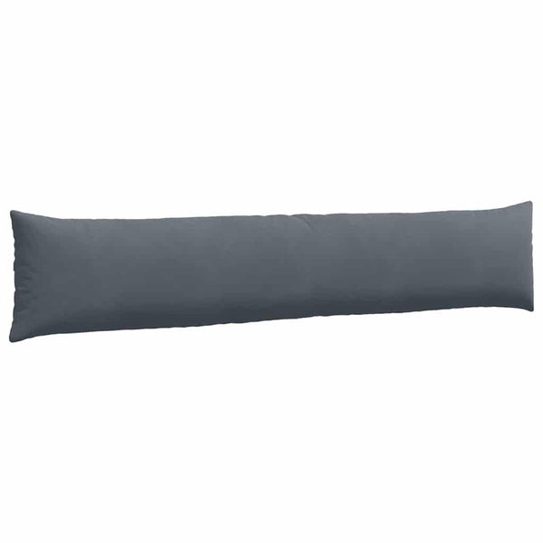 Sofakissen 2er Set Dunkelgrau Cord 200x40 cm