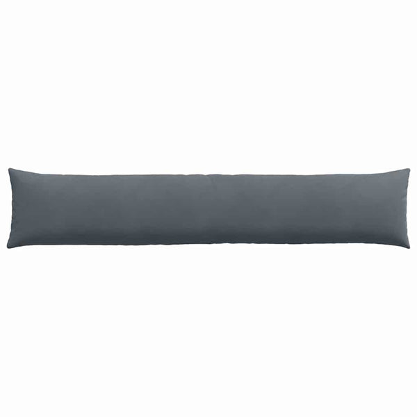 Sofakissen 2er Set Dunkelgrau Cord 200x40 cm