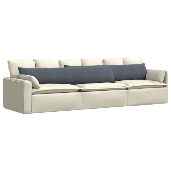 Sofakissen 2er Set Dunkelgrau Cord 200x40 cm