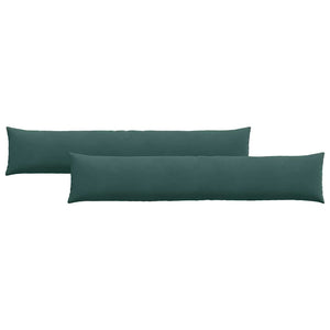 Sofakissen 2er-Set Dunkelgrün Cord 200x40 cm