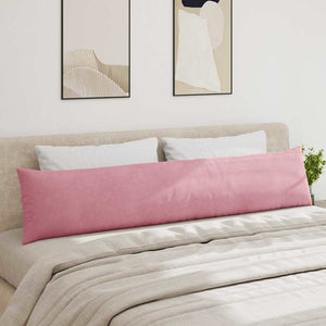 Rosa Cord Sofakissen 2er-Set, 200x40 cm