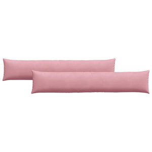 Rosa Cord Sofakissen 2er-Set, 200x40 cm
