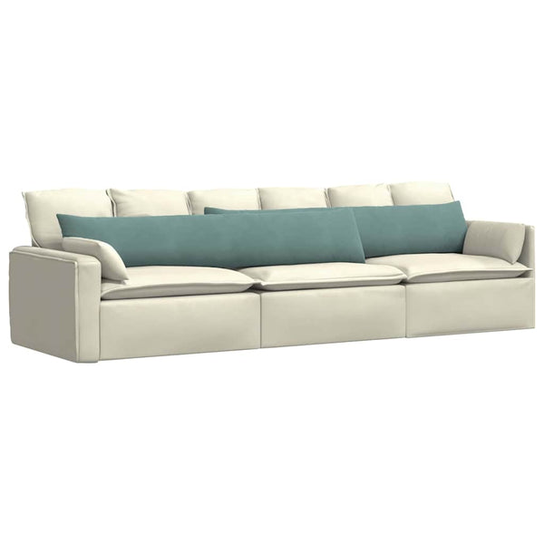 Sofakissen 2er Set Cord Meergrün 200x40 cm