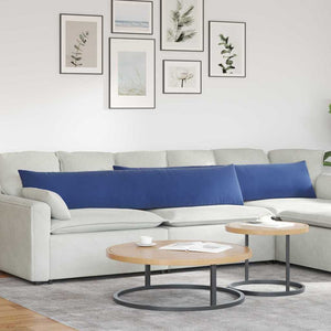 Polizeblaue Cord Sofakissen, 2er-Set, 200x40 cm