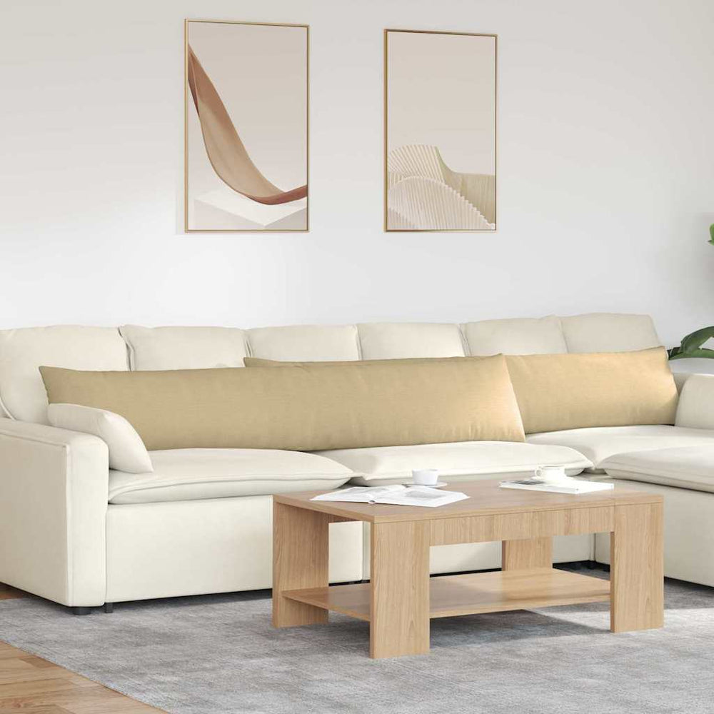 Sofakissen 2er Set Grau-Grün Cord 200x40cm