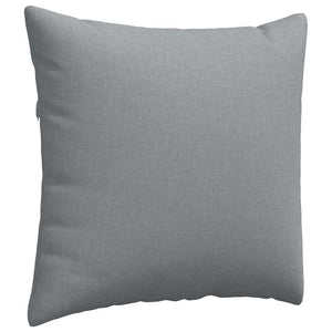 vidaXL Coussins de canapé 2 pcs Gris clair 45 x 45 cm Tissu