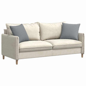 vidaXL Coussins de canapé 2 pcs Gris clair 45 x 45 cm Tissu