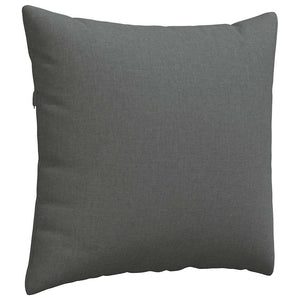 vidaXL Coussins de canapé 2 pcs Gris foncé 45 x 45 cm Tissu