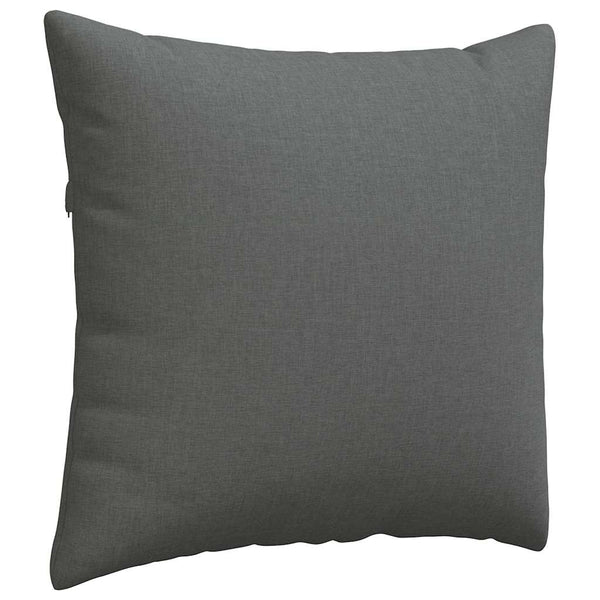vidaXL Coussins de canapé 2 pcs Gris foncé 45 x 45 cm Tissu
