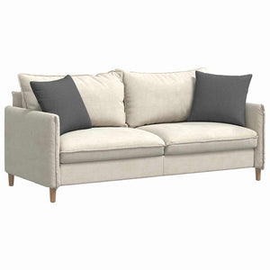 vidaXL Coussins de canapé 2 pcs Gris foncé 45 x 45 cm Tissu