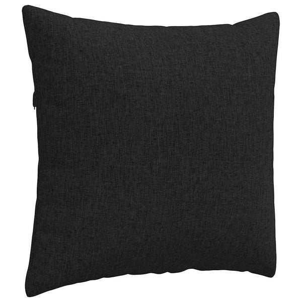 vidaXL Coussins de canapé 2 pcs Noir 45 x 45 cm Tissu