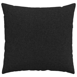 vidaXL Coussins de canapé 2 pcs Noir 45 x 45 cm Tissu