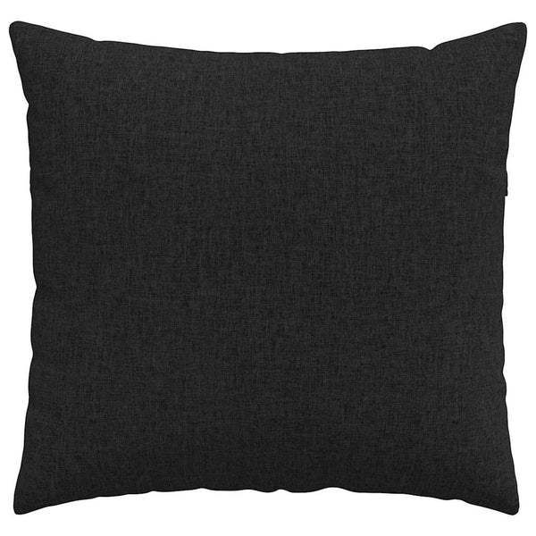 vidaXL Coussins de canapé 2 pcs Noir 45 x 45 cm Tissu